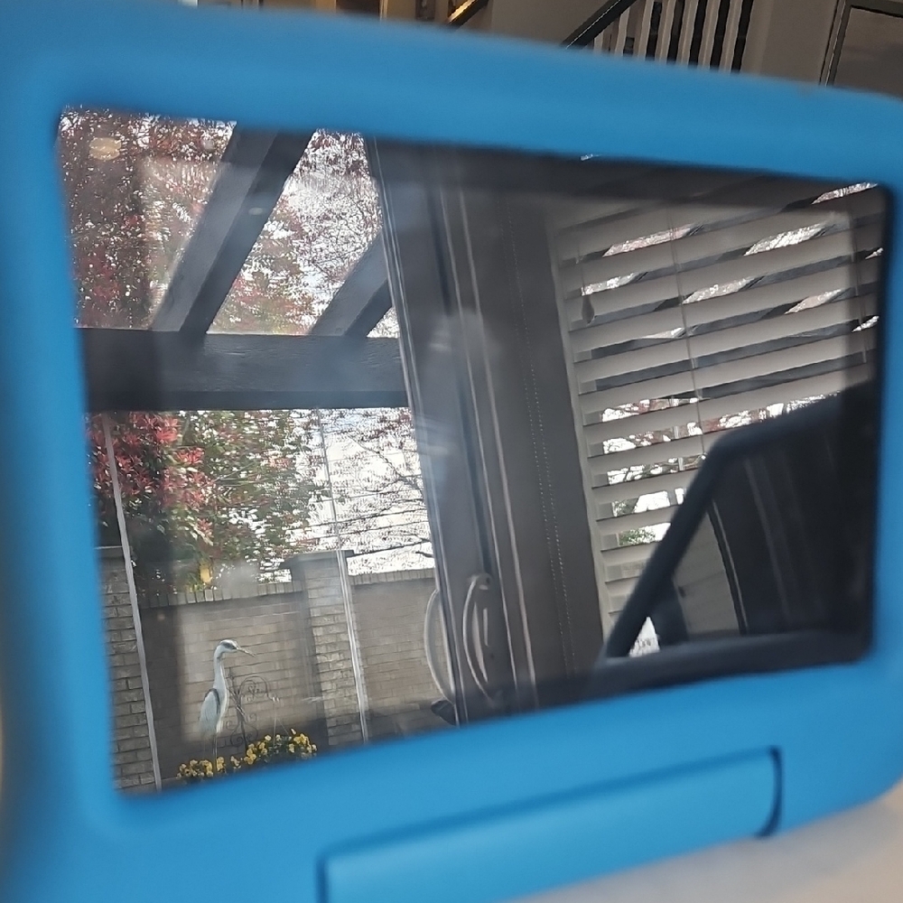 Blue Tablet with Protective Case